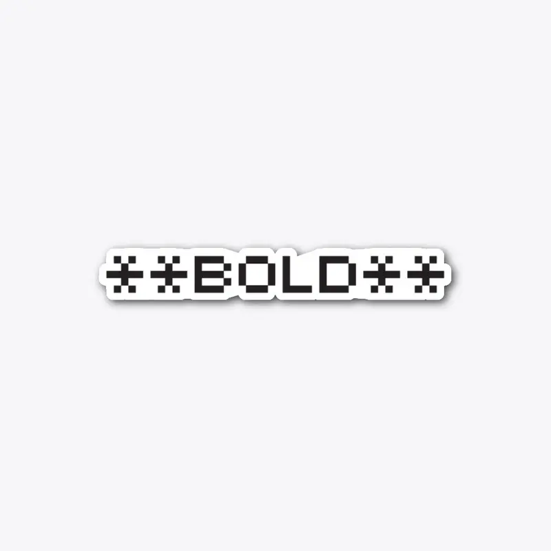 Markdown Bold